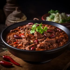 Bowl of Chili with Beans