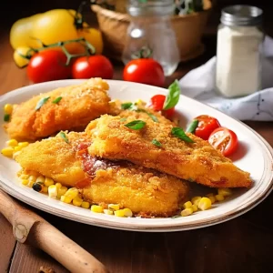 Fried Fish with Cornmeal and Flour Breading